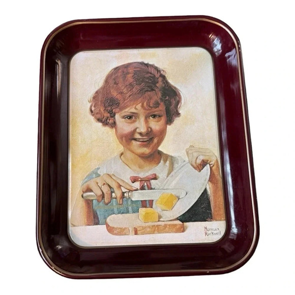 Vintage Norman Rockwell The Butter Girl - Picture 4 of 6